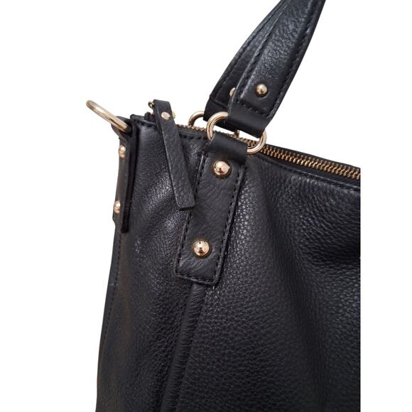Kate Spade Women's Black Pebbled Leather Kori Luxury Handbag Prep Casual Career - Picture 3 of 12
